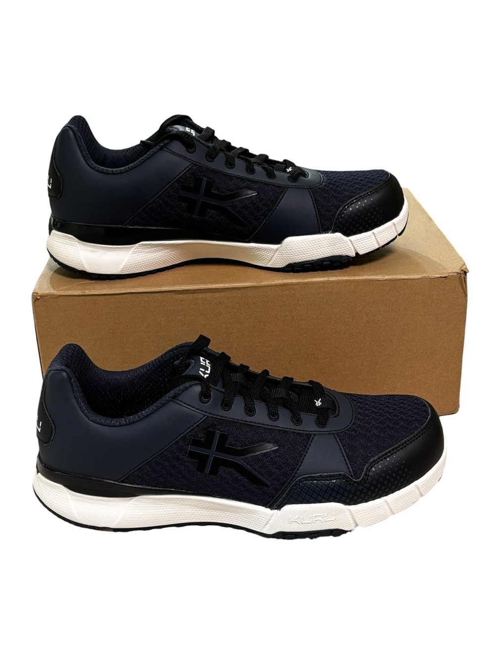 KURU Quantum Shoes Mens 9.5 Wide Midnight Blue Athletic Walking Sneakers Comfort